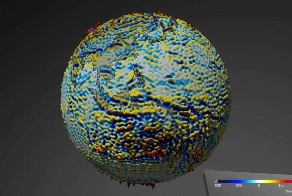 Virtual ﬁeld mapping of Earth